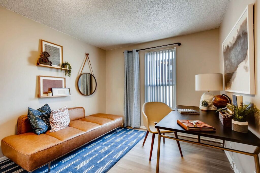 Home office at Copperwood apartments for rent in Westminster, CO